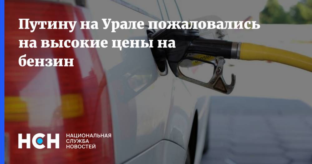 Путину на Урале пожаловались на высокие цены на бензин