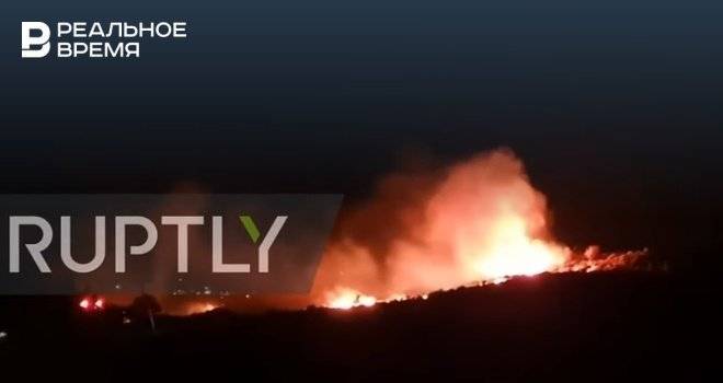 В Сети появились видео с места падения «российской ракеты» на Кипре