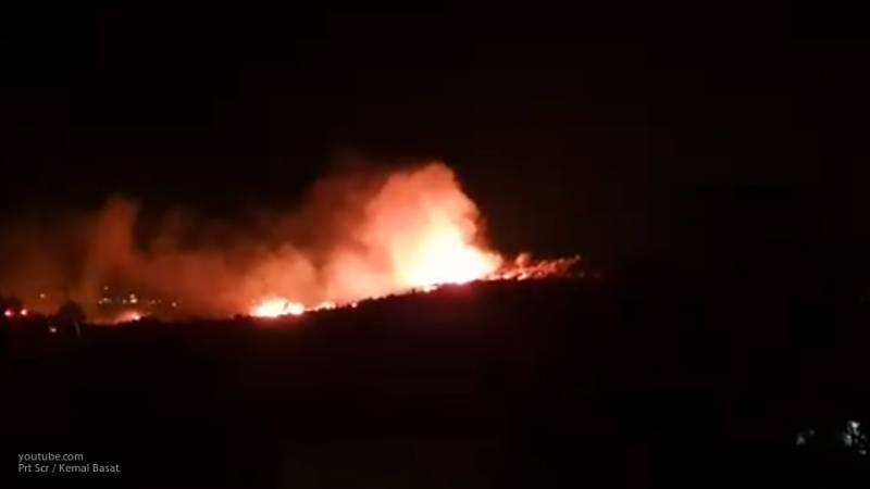 Опубликовано видео с места падения неизвестного объекта на Кипре