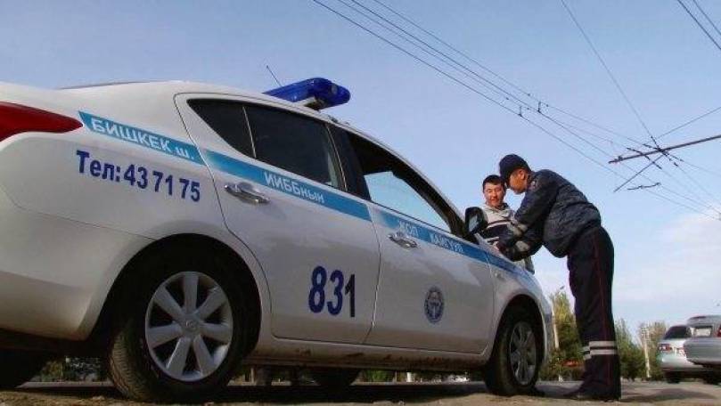 В Башкирии неадекватный мужчина повредил стекло патрульной машины