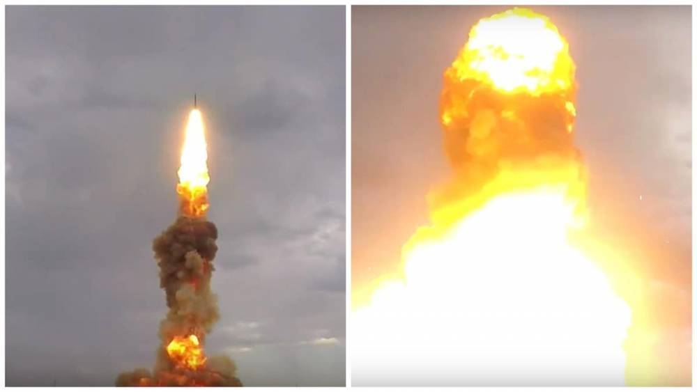 Испытание новой российской противоракеты в Казахстане попало на видео