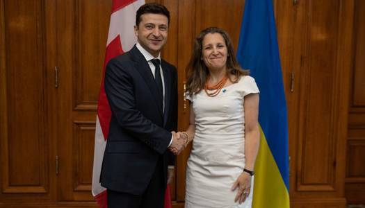 Зеленский провел встречу с Министром иностранных дел Канады