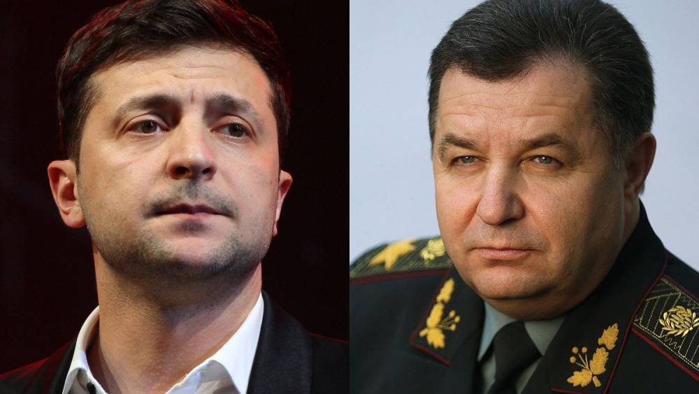 Опубликовано видео, на котором Зеленский отталкивает министра обороны Украины