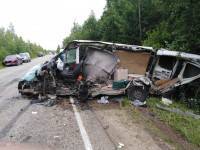 Опубликованы фотографии с места серьезного ДТП в Тверской области с двумя пострадавшими водителями - ТИА