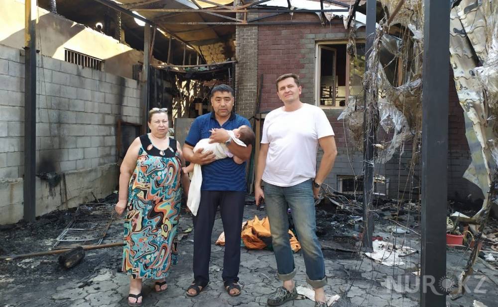 Военнослужащий Нацгвардии спас две семьи из горящего дома в Алматы (фото, видео)