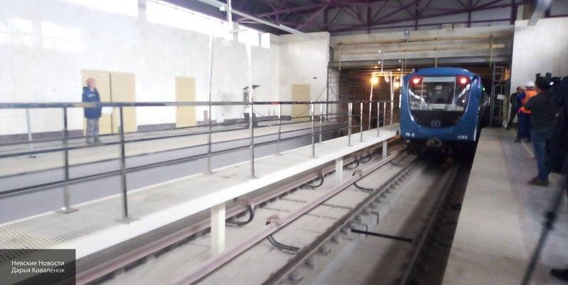 Пробный поезд проехал по новому участку Фрунзенского радиуса метро Петербурга
