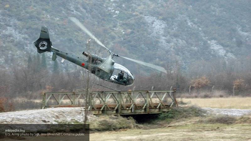 Военный вертолет потерпел аварию в Сербии