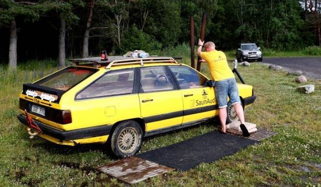 Житель Эстонии превратил свой автомобиль в финскую сауну — Общество. Новости, Другие
