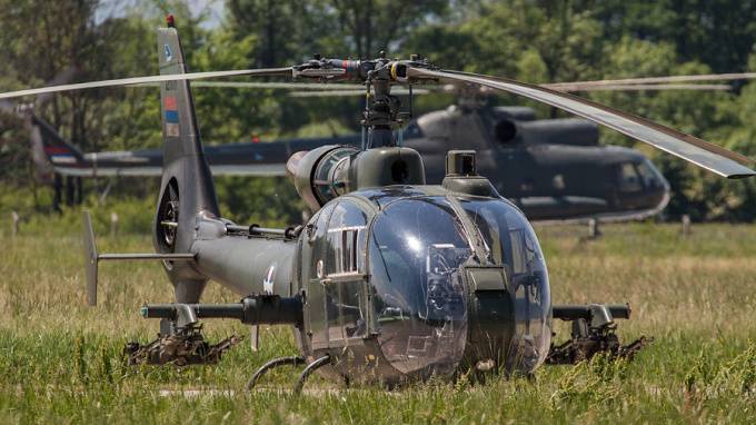 В Сербии потерпел крушение военный вертолет