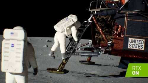 NVIDIA обновила демонстрацию лунной высадки с RTX к 50-летию миссии «Аполлон-11»