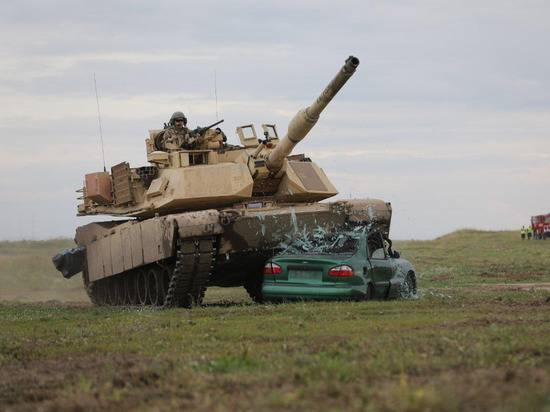 Снято видео боя Abrams и T-72