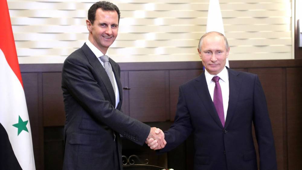 Асад поблагодарил Путина за крепкие дружеские отношения между Сирией и Россией