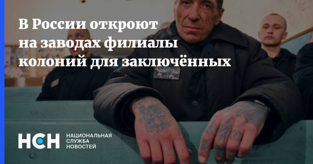 В России откроют на заводах филиалы колоний для заключённых