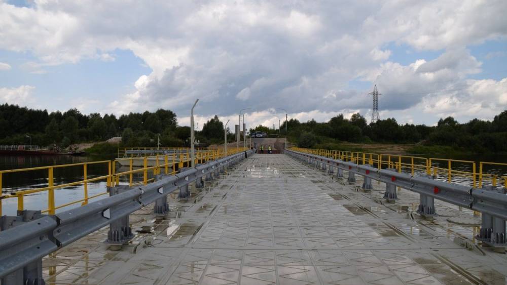 В Рязанской области установили новый понтонный мост через Оку | РИА «7 новостей»