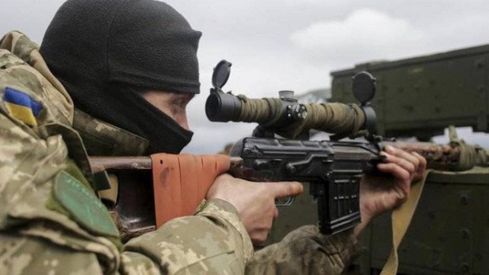 В районе Горловки была зафиксирована работа украинского снайпера