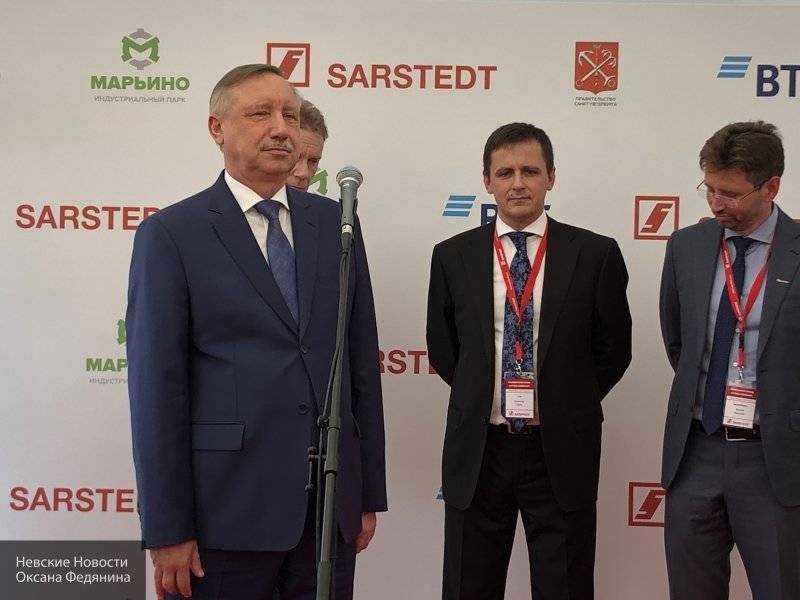 Беглов принял участие в закладке первого камня завода Sarstedt в "Марьино"