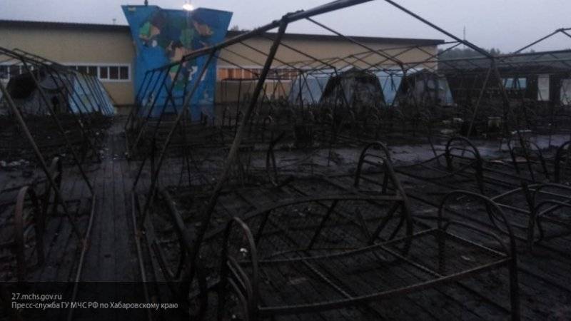 Число жертв пожара в палаточном лагере под Хабаровском увеличилось до двух
