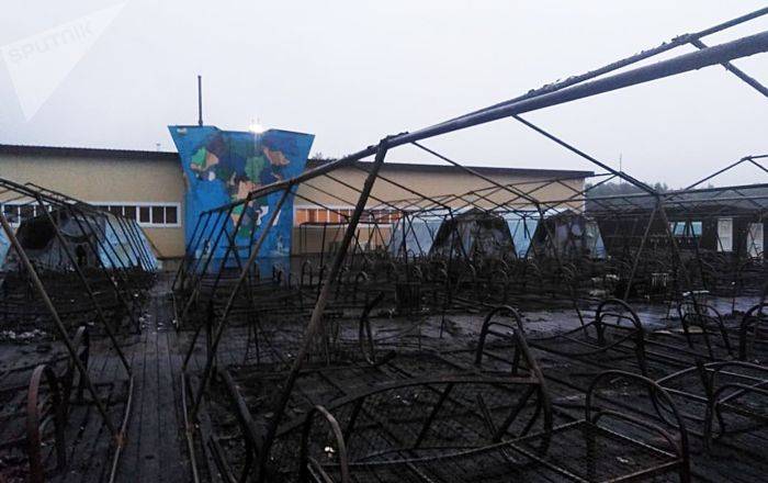 Пожар в лагере под Хабаровском: один ребенок погиб, трое в реанимации – видео с места ЧП