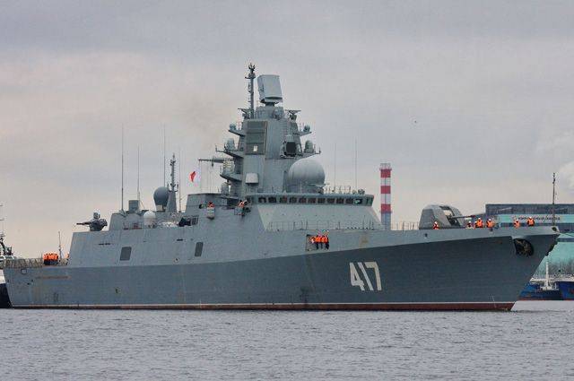 В Кронштадт из кругосветного похода вернулся фрегат ВМФ «Адмирал Горшков»