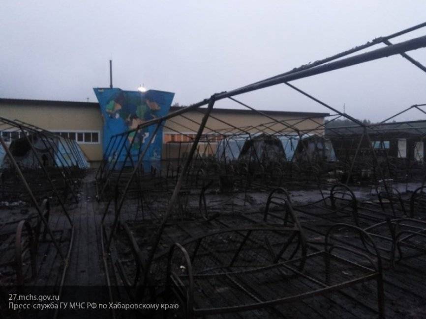 МЧС раскрыло детали пожара в палаточном лагере под Хабаровском, где погибли 3 человека