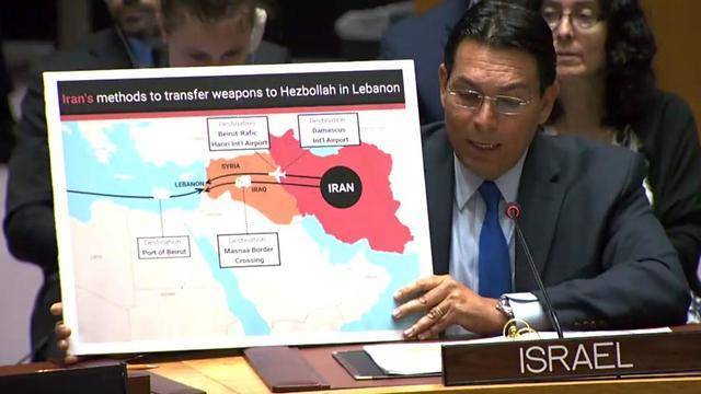 Израиль разоблачил в ООН путь контрабанды оружия из Ирана для Хизбаллы