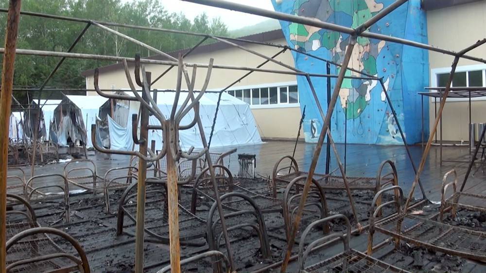 Подробности пожара детском палаточном лагере под Хабаровском