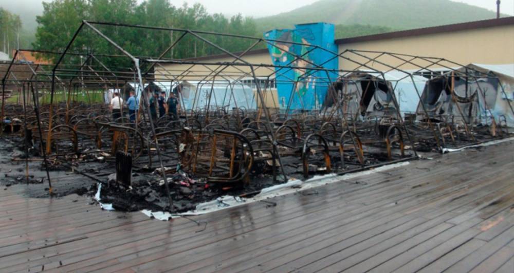 Минздрав назвал число пострадавших при пожаре в лагере под Хабаровском