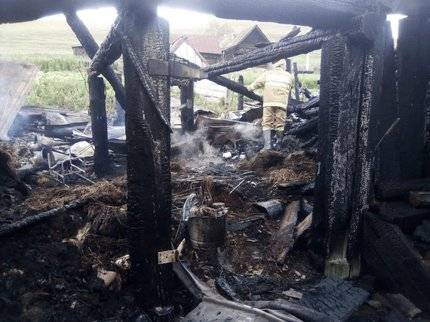 В Башкирии произошел крупный пожар – Сгорели два жилых дома
