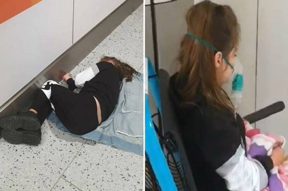 Авиакомпания бросила больного ребенка на полу из-за опоздания на рейс (фото)