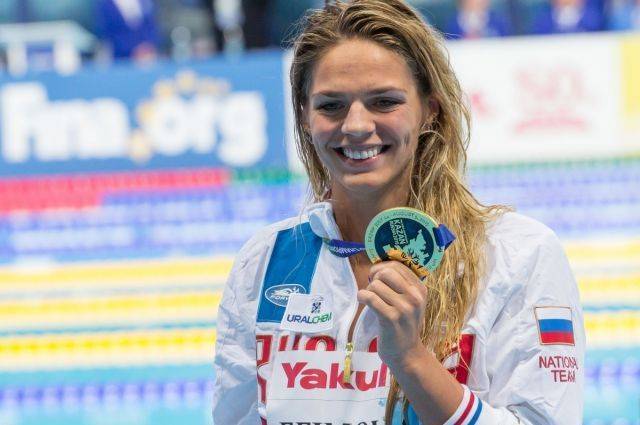 Юлия Ефимова стала второй в заплыве на 100 метров брассом на ЧМ в Кванджу