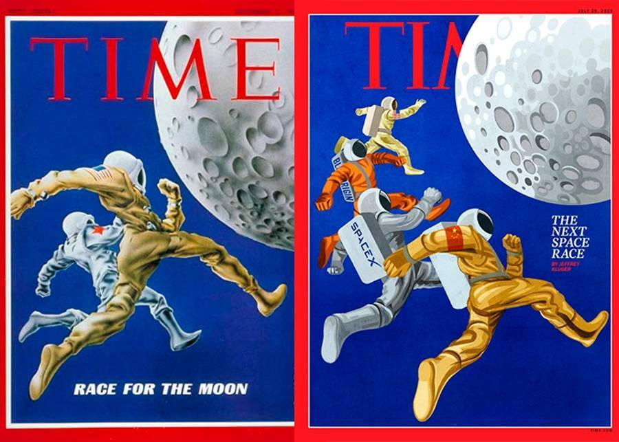 Time повторил обложку 1968 года с покорителями Луны без России