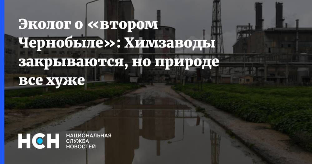 Эколог о «втором Чернобыле»: Химзаводы закрываются, но природе все хуже