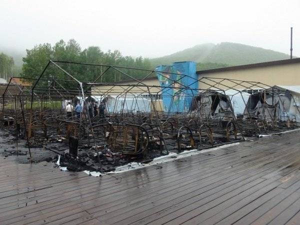 Детский лагерь под Хабаровском закроют после пожара