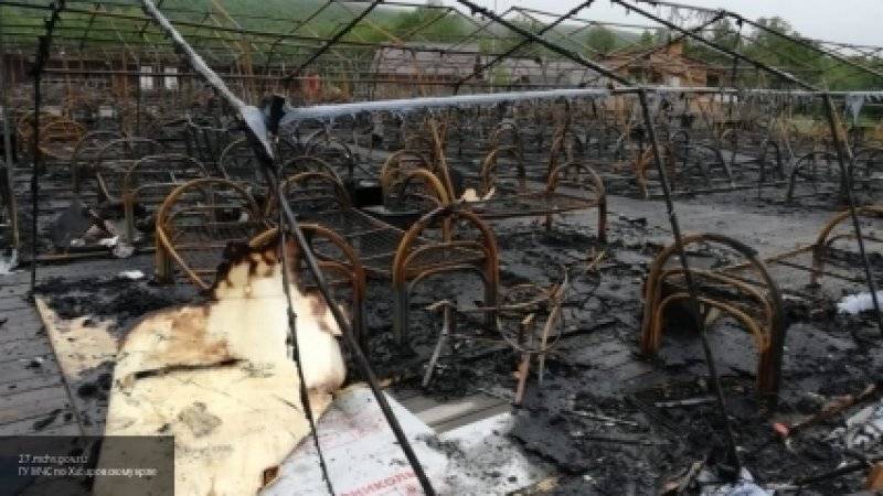 Стала известна возможная причина пожара в палаточном лагере под Хабаровском