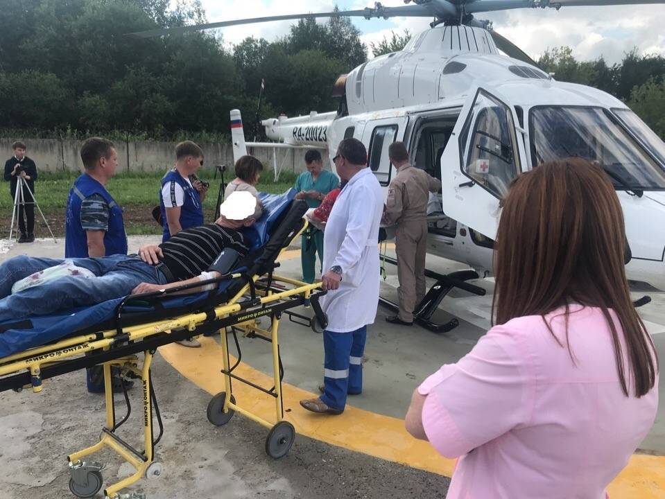 Сегодня санавацией в Ижевск был доставлен пациент из Глазовской межрайонной больницы
