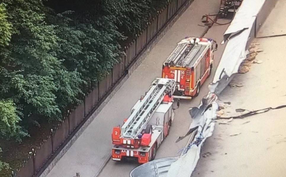 Пожар произошел в общежитии Росгвардии в Москве