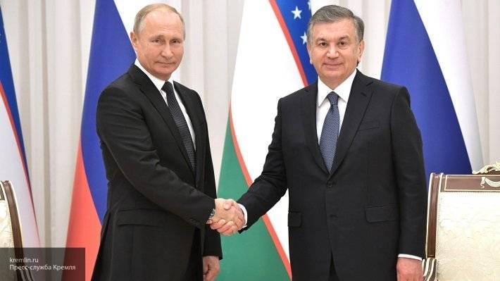 Путин лично поздравил президента Узбекистана с днем рождения