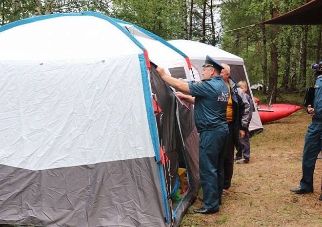 В палаточных лагерях Рязанской области провели внеплановые инструктажи