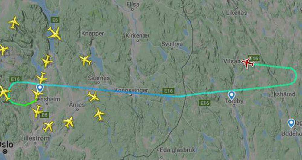 Самолет "Аэрофлота" Осло – Москва возвращается в аэропорт вылета