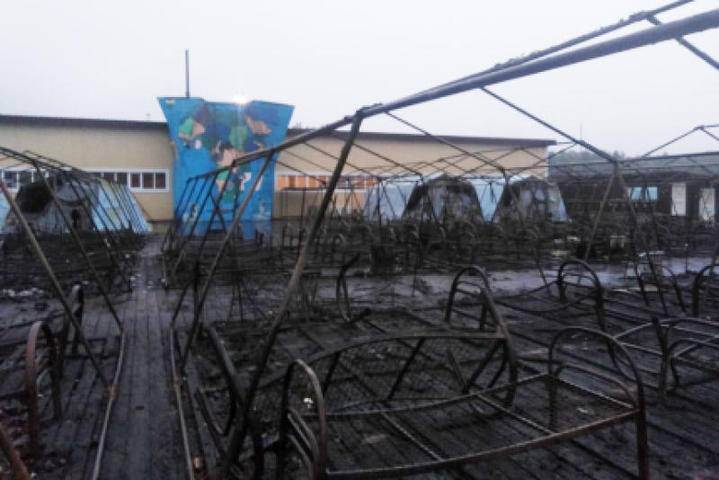 Всех детей заберут из сгоревшего лагеря в Хабаровском крае к середине четверга