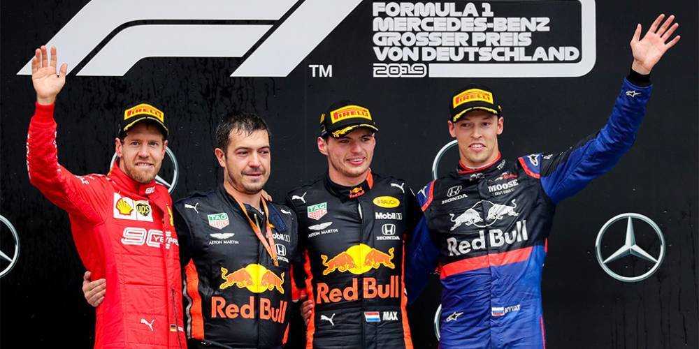 Квят занял третье место на Гран-при Германии «Формулы-1»
