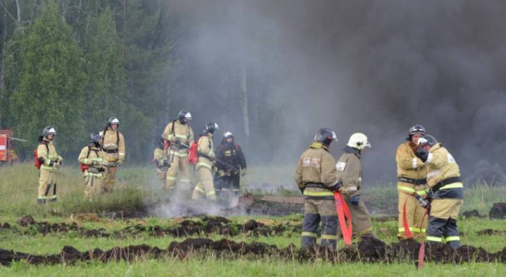 На тушение красноярских пожаров брошено 85 человек из Чебоксар