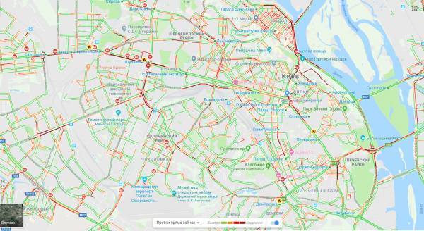 Огромные пробки сковали важные улицы Киева. Куда не стоит ехать 3 июля