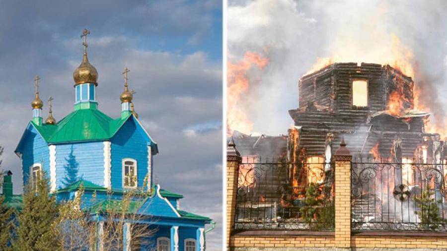 Чудотворная икона сгорела при пожаре в монастыре в Курганской области