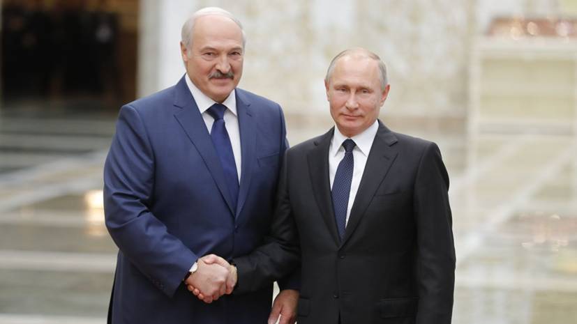 Путин поздравил Лукашенко с Днём независимости Белоруссии