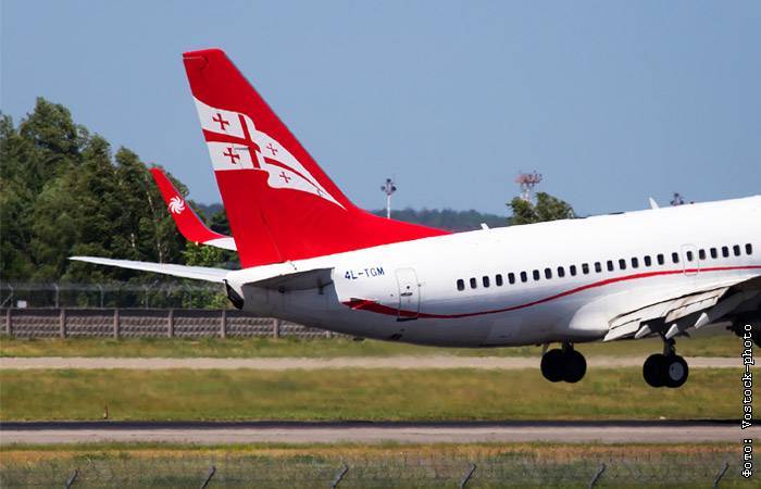 Georgian Airways потеряла $25 млн из-за отмены прямых рейсов между РФ и Грузией