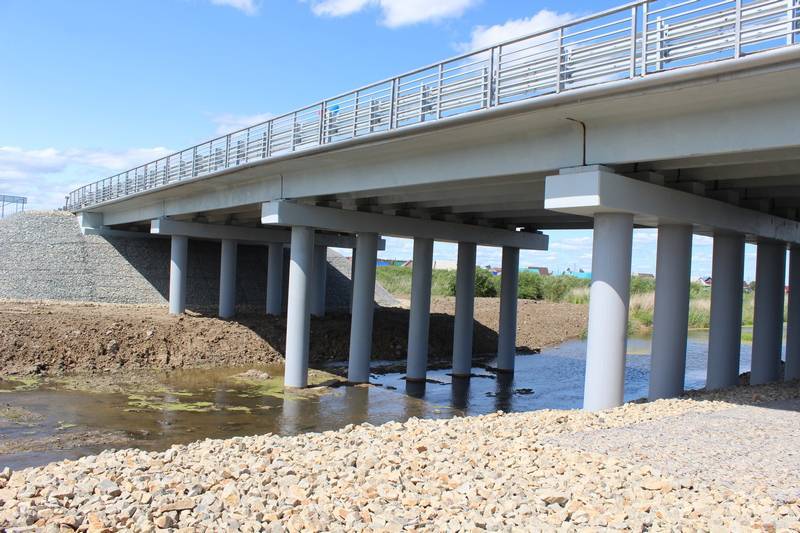 В Кургане завершили капитальный ремонт моста через реку Чёрная