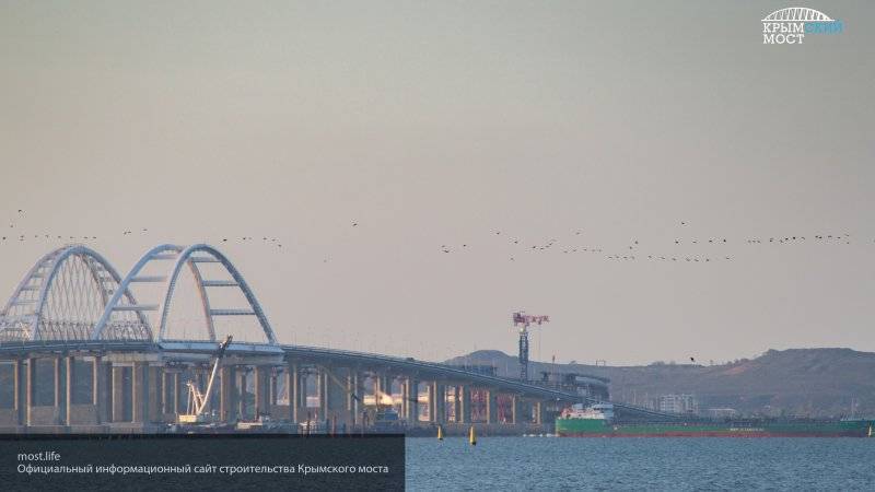 Украину раскритиковали за заявление о санкциях против строителей Крымского моста