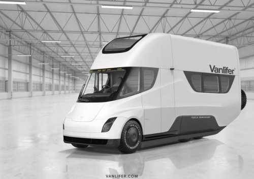 Vanlifer продемонстрировала концепт автодома на базе Tesla Semi