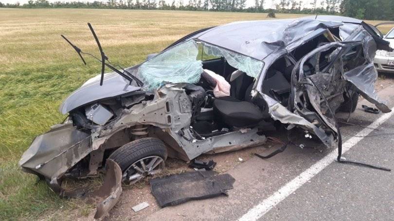 В Башкирии произошла серьезная авария, водитель погиб на месте